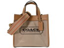 【特上品☆】【布袋あり】COACH コーチ フィールドトート22 CH740 2WAYバッグ ハンドバッグ ショルダーバッグ ブラウン系 キャンバス リファイン...