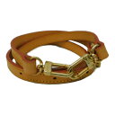 【中古】LOUIS VUITTON ルイヴィトン ショルダーストラップ 全長約93〜109cm ヌメ革 ゴールド レディース 人気 定番 ギフト 贈り物 プレゼ...