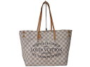 【布袋あり】LOUIS VUITTON ルイヴィトン カバPM N41376 ダミエ・アズール トートバッグ ハンドバッグ 肩掛け ホワイト系 アイボリー系 L...