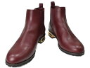 MICHAEL KORS マイケルコース サイドゴアブーツ ワインレッド系 ボルドー系 靴 ショートブーツ 23.5cm サイズ表記6.5M レディース ウィメ...