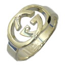 【箱・布袋付】GUCCI グッチ インターロッキングGリング 925 シルバー 22号 メンズ ブランド アクセサリー ジュエリー シンプル 小物 指輪【中古】松前R56号店(4)