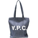 A.P.C. アーペーセー トートバッグ デニム生地 ブルー系 ネイビー系 紺色 軽量 メンズ レディース ユニセックス シンプル カジュアル ギフト プレゼン...