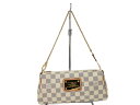 【箱・布袋あり】LOUIS VUITTON ルイヴィトン エヴァ N55214 ダミエ・アズール ショルダーバッグ ハンドバッグ 肩掛け ホワイト系 ゴールド金...