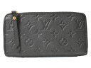 LOUIS VUITTON ルイヴィトン ジッピーウォレット M61864 モノグラム・アンプラント 長財布 ロングウォレット 多収納 ブラック レディース メンズ ユニセックス 定番 人気 ギフト プレゼント包装可 【中古】松山久万ノ台店(4)