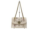 COACH コーチ ティーローズパーカーショルダーバッグ 25160 チェーンショルダー 斜め掛け 肩掛け レザー 花柄 フラワー クリーム系 人気 ウィメンズ...