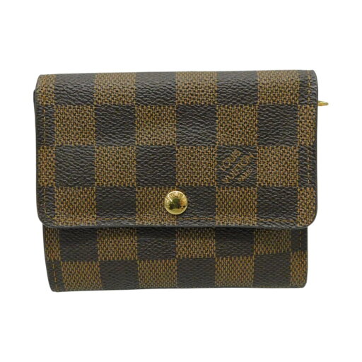 【箱・布袋あり】LOUIS VUITTON ルイヴィトン ポルトフォイユ・アナイス N63242 二つ折り財布 コンパクトウォレット シンプル ダミエ・エベヌ ブラウン 茶 ゴールド金具 レディース メンズ ユニセックス プレゼント包装可【中古】新居浜店 【箱・布袋あり】LOUIS VUITTON ルイヴィトン ポルトフォイユ・アナイス N63242 二つ折り財布 コンパクトウォレット シンプル ダミエ・エベヌ ブラウン 茶 ゴールド金具 レディース メンズ ユニセックス プレゼント包装可【中古】新居浜店