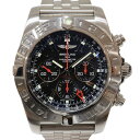 【2,000本限定モデル】BREITLING ブライトリング クロノマット GMT AB0412 自動巻き クロノグラフ デイト SS ブラック レッド メンズ 腕時計 ウォッチ プレゼント包装 ギフト【中古】松山朝生田店(2)