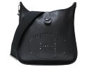 【箱・布袋あり】HERMES エルメス エヴリン3 PM ショルダーバッグ ブラック X刻印 2016年製造 トリヨンクレマンス お洒落 上品 レディース メン...
