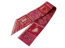 HERMES エルメス ツイリー Le Boubou H ブーブーH シルク100% レッド系×ピンク系×パープル系 スカーフ 小物 お洒落 レディース ウィメ...