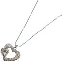 【箱あり】SWAROVSKI スワロフスキー ハートモチーフ クリスタル ネックレス ペンダント シルバー シンプル 可愛い 綺麗 ゴージャス 人気 定番 レディース ジュエリー プレゼント包装 ギフト【中古】松山朝生田店(4)