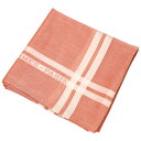 【未使用品】【箱あり】HERMES エルメス ハンカチ 068500G レッド系×ホワイト ピンク系 コットン100% ブランド小物 お洒落 人気 レディース ...