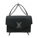 【箱・布袋付】LOUIS VUITTON ルイ・ヴィトン マイロックミー・チェーン M51418 ノワール ブラック LVツイストロック開閉式 シルバー金具 シ...