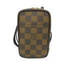 LOUIS VUITTON ルイ・ヴィトン エテュイ・オカピ N61738 ダミエ・エベヌ ショルダーポーチ ミニ 小物入れ ブラウン系 レディース メンズ ユ...