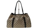 GUCCI グッチ GGツインズ トートバッグ 232957 GGキャンバス レザー ブラウン ブラック ゴールド シルバー ショルダーバッグ バッグ レディー...