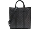 【箱・布袋・ショルダーストラップ・肩当てあり】LOUIS VUITTON ルイ・ヴィトン サックプラ M46452 モノグラム・エクリプス キャンバス ブラック...
