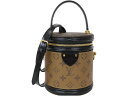 【箱・布袋付】LOUIS VUITTON ルイ・ヴィトン カンヌ M43986 モノグラムリバースキャンバス IC ブラウン ブラック ハンドバッグ ショルダー...