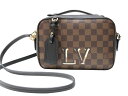 【箱・布袋あり】LOUIS VUITTON ルイ・ヴィトン サンタモニカ N40189 ショルダーバッグ 斜めがけ ダミエ・エベヌ ブラウン ネームタグ レディ...