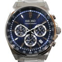 【内外箱・取扱説明書】SEIKO セイコー セイコーセレクション Sシリーズ SBTR033 クオーツ デイト クロノグラフ SS ステンレススチール ブルー 青 メンズ 腕時計 ウォッチ NEW 展示品 プレゼント包装 ギフト【中古】松山久万ノ台店(2)