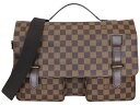 LOUIS VUITTON ルイ・ヴィトン ブロードウェイ N42270 ダミエ・エベヌ ブラウン TH0094 ハンドバッグ ショルダーバッグ メンズ 定番 ...
