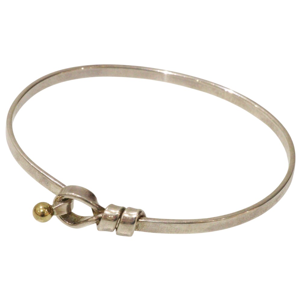 TIFFANY&Co. ティファニー&コー ラブノットバングル 18cm 925 SV シルバー 750 K18 アクセサリー ジュエリー レディース メンズ ...