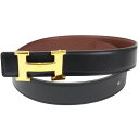 【箱・布袋あり】HERMES エルメス Hベルト コンスタンス 〇Z刻印 1996年 ブラック ブラウン ゴールド金具 小物 レディース プレゼント包装可 ギフ...