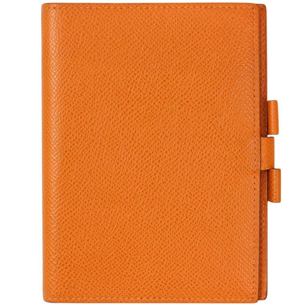 【箱付き】HERMES エルメス アジェンダGM 038537CA-93 オレンジ □Q刻印 手帳 スケジュール帳 手帳カバー メンズ レディース ユニセックス...
