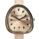 【電池交換済み】FURLA フルラ ROSE MANIA ローズマニア ストーンインデックス 革ベルト レザー ピンク系 クオーツ 電池式 SS 日常生活防水 腕時計 可愛い ウォッチ レディース ウィメンズ シンプル プレゼント包装 ギフト【中古】松前R56号店(2)