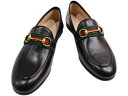 【箱あり】GUCCI グッチ ホースビット ローファー 631619 35 約22.5cm ブラック レザー 靴 ゴールド金具 ウィメンズ レディース プレゼン...
