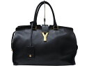 【布袋あり】SAINT LAURENT サンローラン Yラインプチカバス 311208 ハンドバッグ トートバッグブラック ゴールド金具 レディース 定番 人気 ギフト プレゼント包装可【中古】松山朝生田店