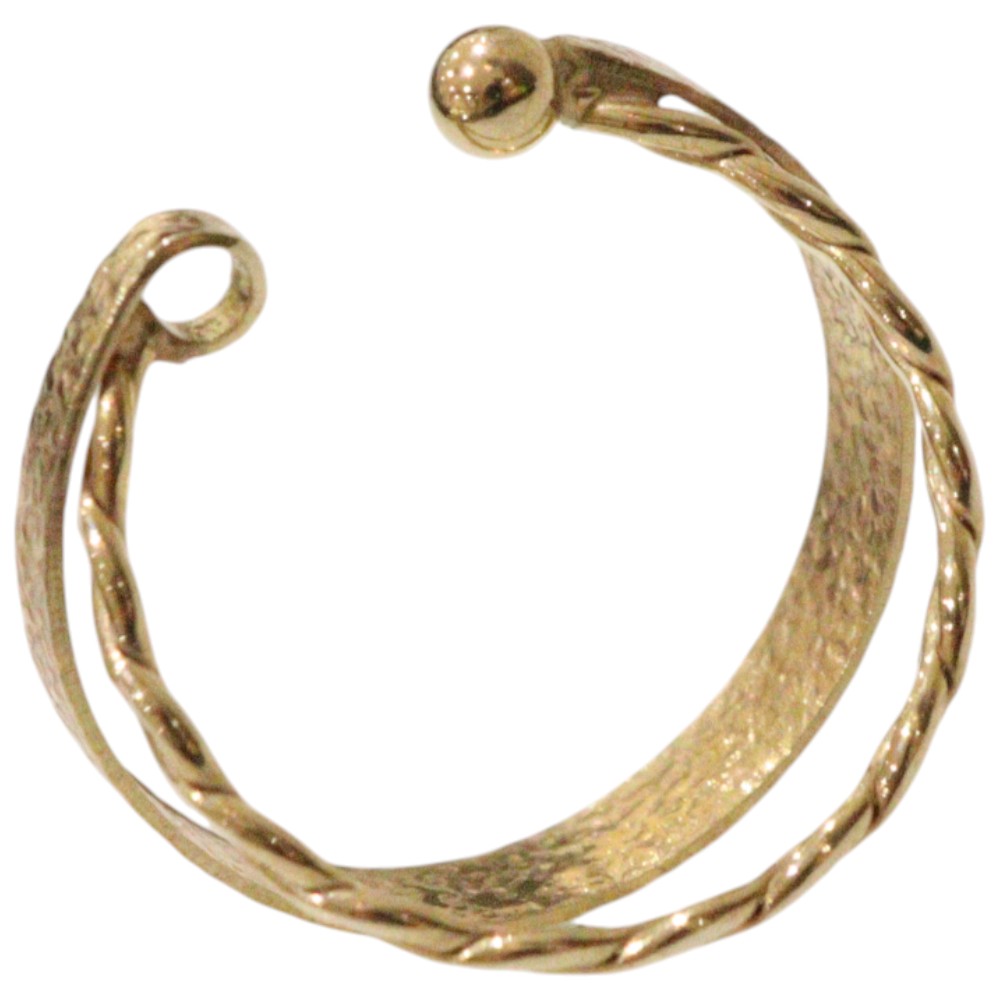 K10 イヤーカフ 0.5g ゴールド シンプル レディース ジュエリー アクセサリー プレゼント包装 ギフト【中古】松前R56号店