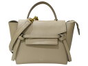 【布袋・ショルダーストラップあり】CELINE セリーヌ ベルトバッグ ベージュ ショルダーバッグ ハンドバッグ 2WAY レザー レディース ギフト プレゼン...