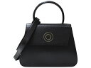 【布袋あり】CELINE セリーヌ サークルロゴ2WAYハンドバッグ ショルダーバッグ レザー ブラック レディース ギフト プレゼント包装可【中古】松前R56...
