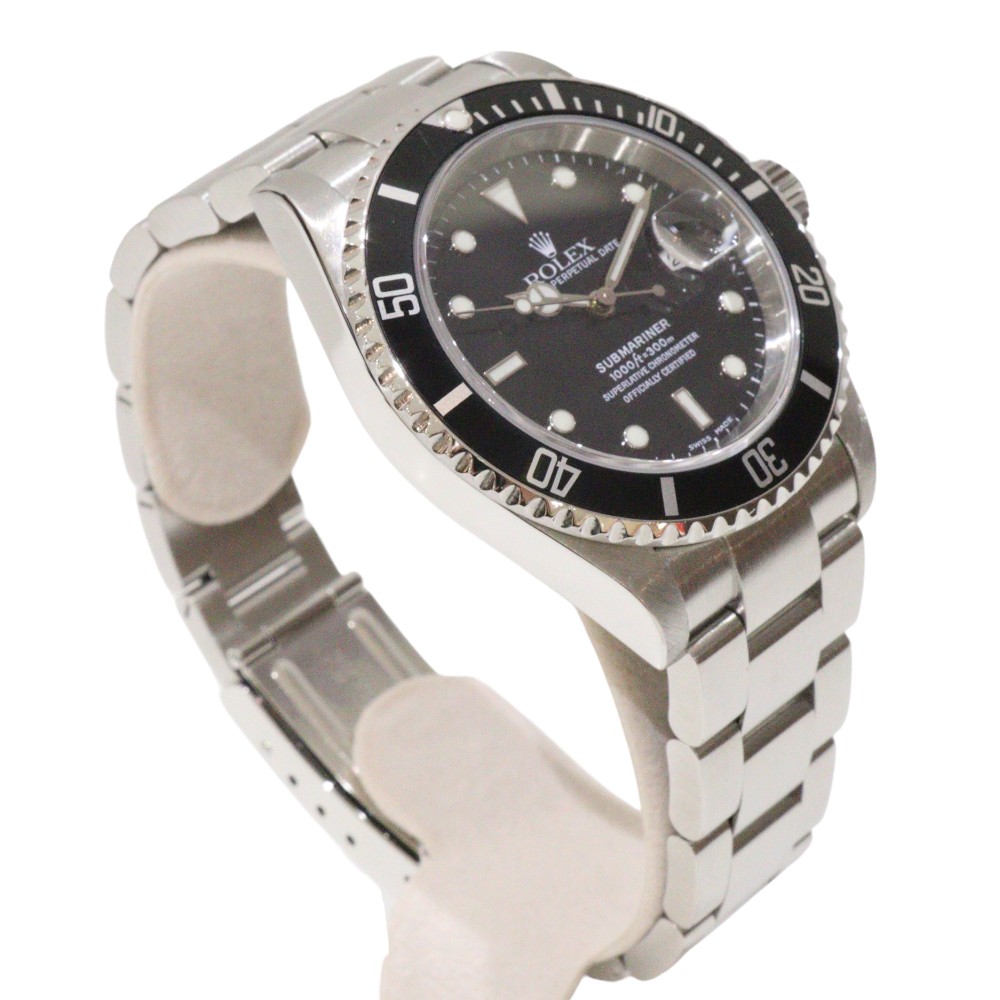 【オーバーホール・ポリッシュ済】ROLEX　ロレックス　サブマリーナーデイト　16610　2003年ギャラ　Y番　日付表示　300m防水　SS　ステンレススチール　パワーリザーブ　メンズ　人気　腕時計　ウォッチ　プレゼント包装　ギフト【中古】松前R56号店