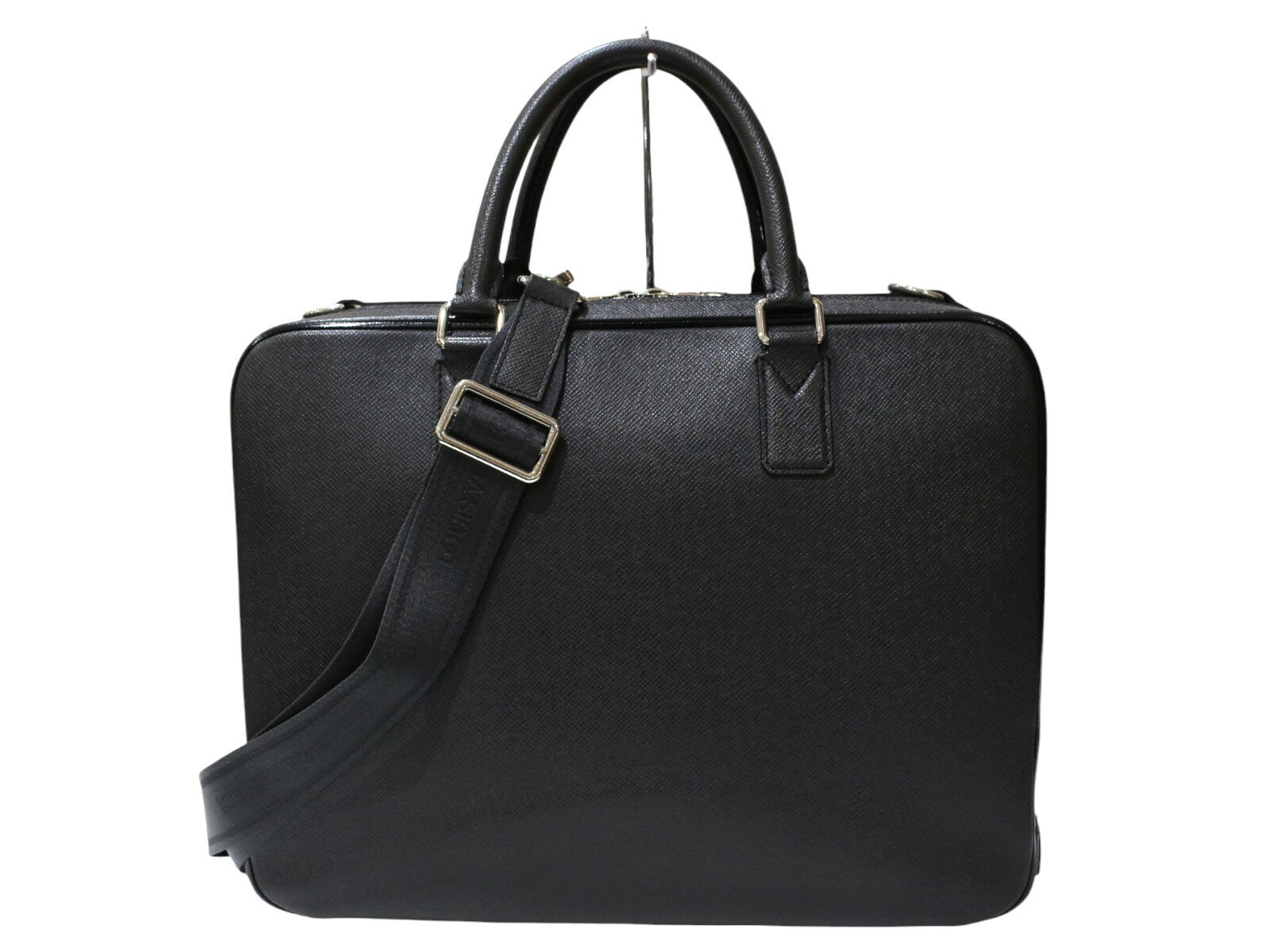 【ショルダーストラップあり】LOUIS VUITTON　ルイ・ヴィトン　ネオ・アレクサンダーアルドワーズ　M32772　ブリーフケース　ビジネスバッグ　ショルダーバッグ　タイガ　レザー　ブラック　メンズ　LV　人気　シンプル　ギフト　プレゼント包装可【中古】松前R56号店(4)