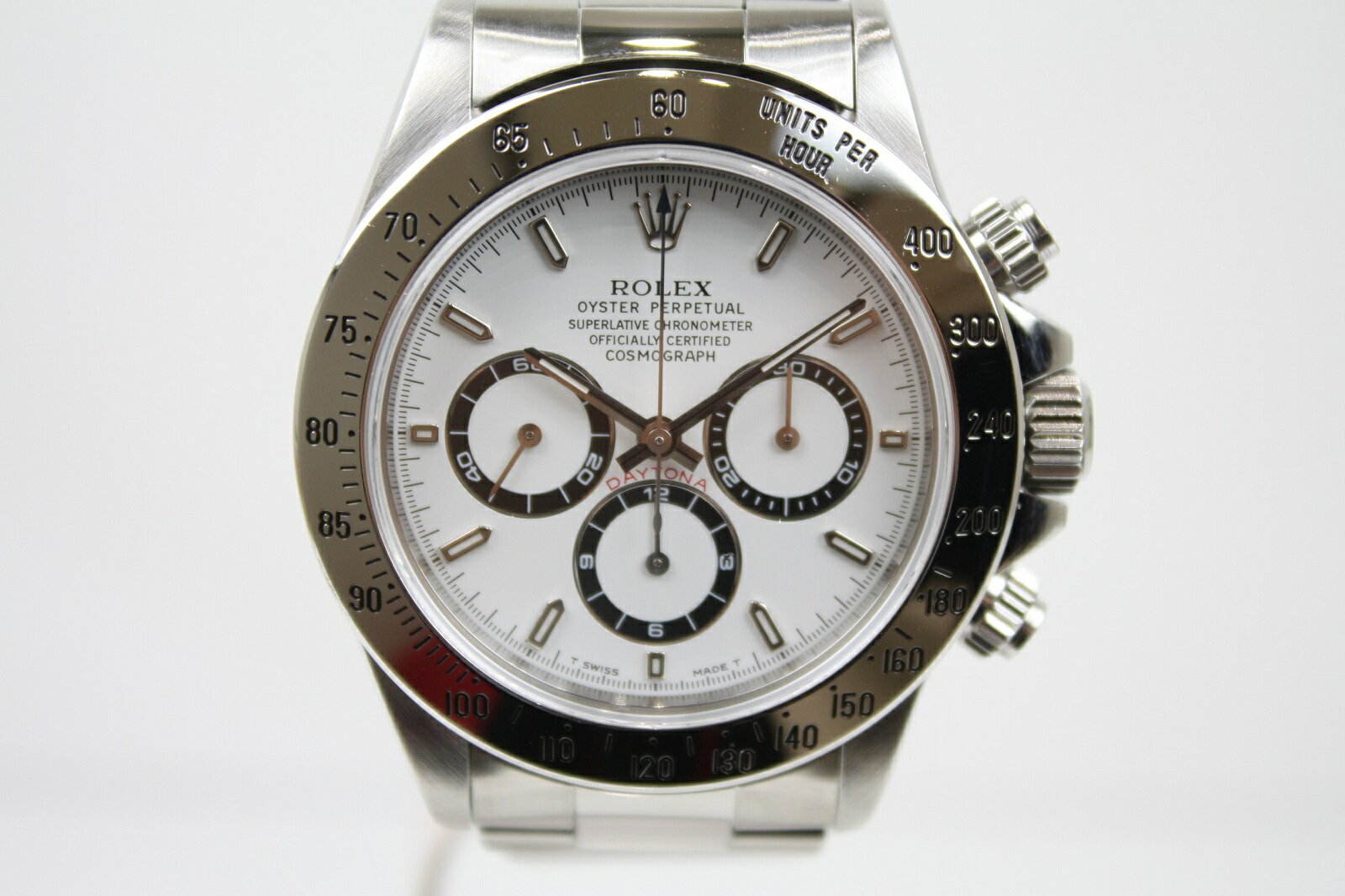 ROLEX　ロレックス　デイトナ　16520　エルプリメロ　T番　SS　白　メンズ　腕時計　時計　【中古】