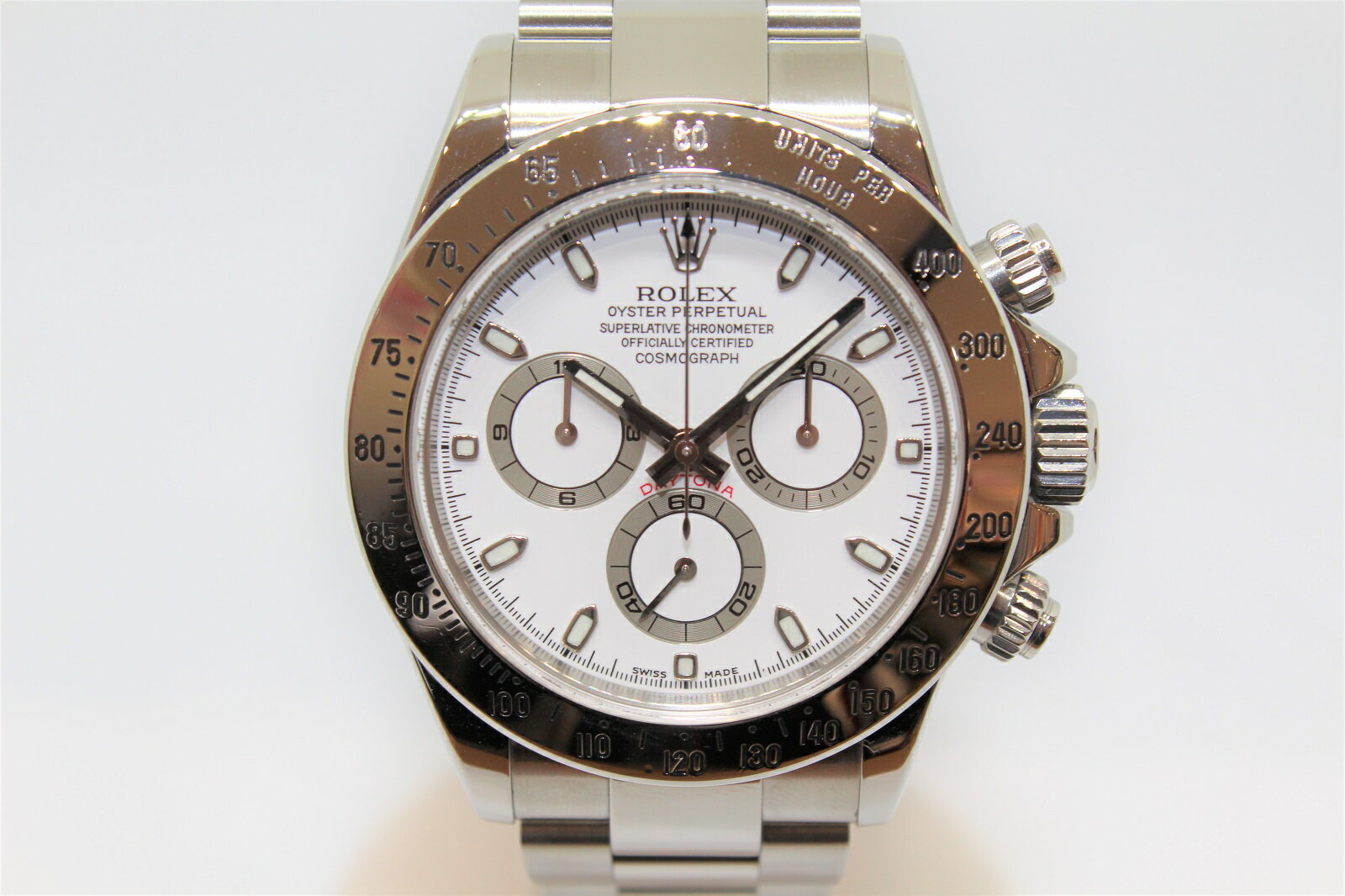 ROLEX　ロレックス　デイトナ　116520　D番　SS　白　ホワイト　メンズ　腕時計【中古】