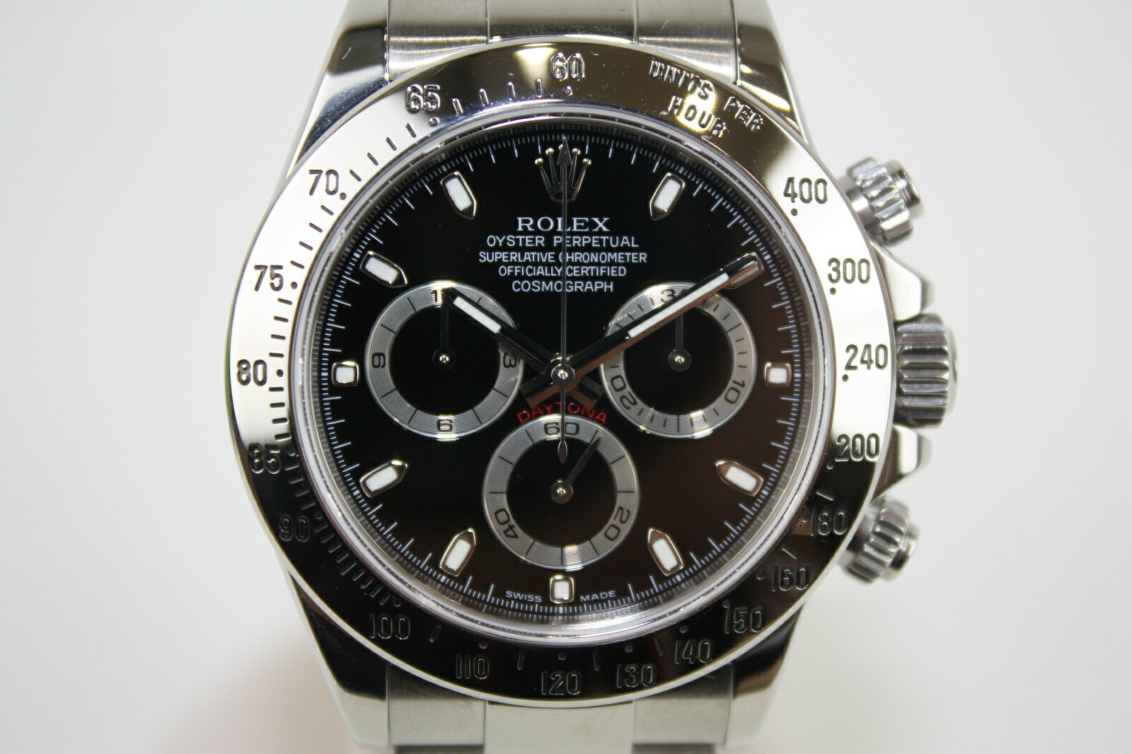 ROLEX　ロレックス　デイトナ　116520　D番　SS　ブラック　メンズ　腕時計　【中古】