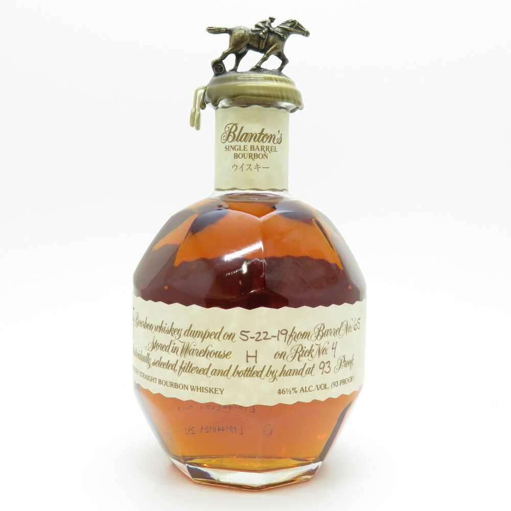 Blantons　ブラントン　バーボンウィスキー　46.5度　750ml　未開栓　【中古】