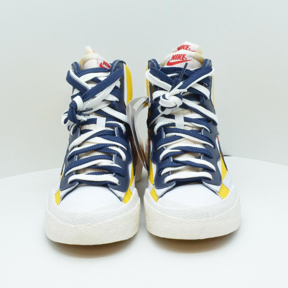 NIKE×sacai　ナイキ×サカイ　BV0072-700　BLAZER　MID　イエロー/ネイビー/レッド　メンズ　スニ—カー　28cm　未使用【中古】