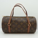 LOUIS VUITTON　ルイ・ヴィトン　M51386　パピヨン26　モノグラム・キャンバス　ブラウン　茶　ハンドバッグ　ボストンバッグ　ミニボストン　メンズバッグ　レディースバッグ　【中古】