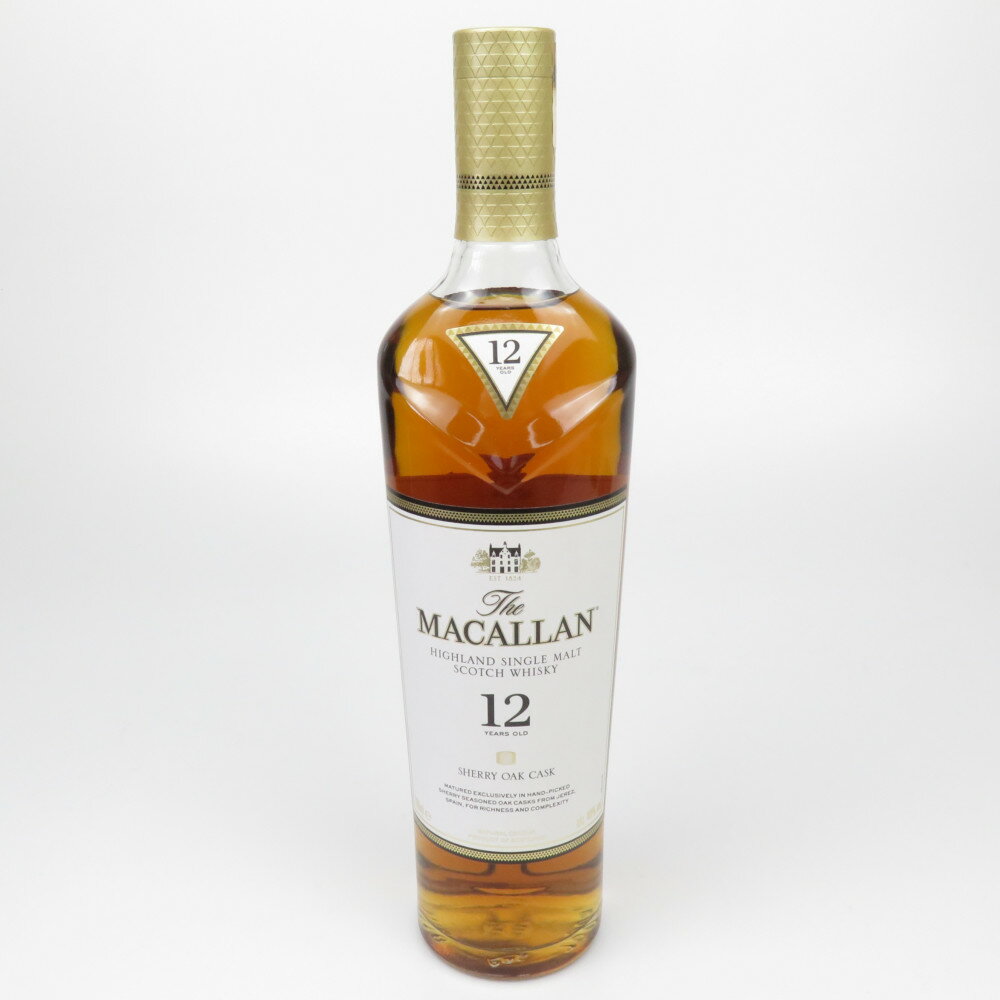 MACALLAN 12年 SHERRY OAK CASK マッカラン シェリー オーク ウイスキー スコッチ 40度 700ml スコットランド 未開栓 【中古】