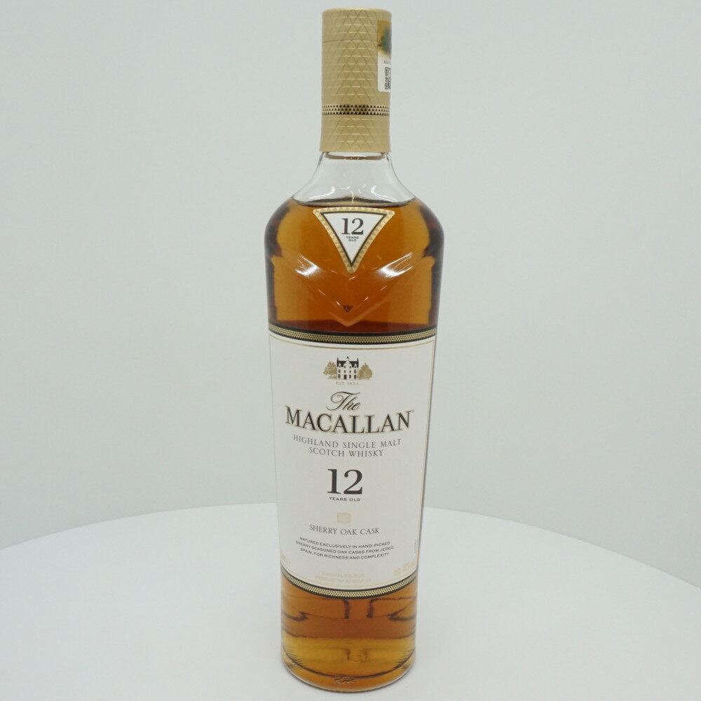 MACALLAN 12年 SHERRY OAK CASK　マッカラン シェリー オーク　ウイスキー　スコッチ　40度　700ml　スコットランド　未開栓 【中古】