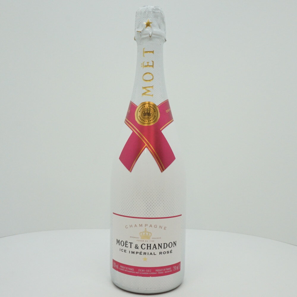 MOET&CHANDON　ICE　IMPERIAL　ROSE　モエ　エ　シャンドン　アイス　アンぺリアル　ロゼ　シャンパン　シャンパーニュ　甘口　フランス　アルコール12度　容量750ml　未開栓　【中古】