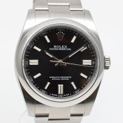 ROLEXロレックス116000オイスターパーペチュアルランダム番ブラック文字盤ステンレススチールメンズ時計