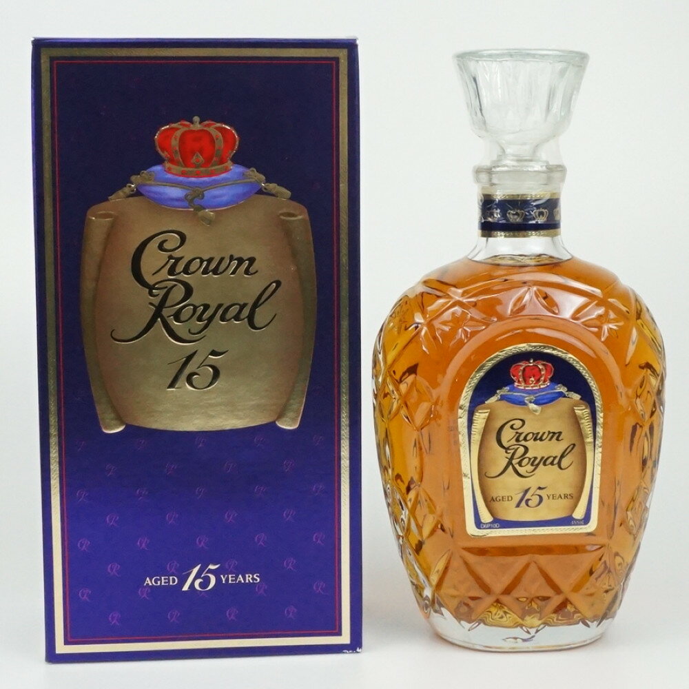 crown royal 15年　クラウン ロイヤル 15年　カナディアンウイスキー　ウイスキー　カナダ　40度　750ml　箱付き　酒　未開栓　【中古】