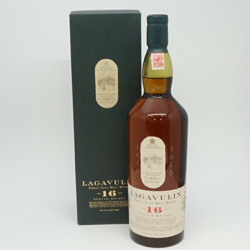 LAGAVULIN　ラガヴーリン　16年　スコッチウイスキー　スコットランド　アルコール度数43.0度　容量1000ml　酒　未開栓　【中古】