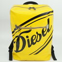 DIESEL ディーゼル X08366P4447 ターポリン バックパック リュックサック バックパック イエロー ブラック メンズ レディース 男女兼用 【中...