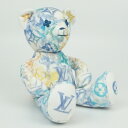 LOUIS VUITTON ルイヴィトン GI0502 ドゥドゥ・ルイ オーガニックコットン モノグラム ホワイト マルチカラー クマ ベアー ぬいぐるみ 置物...