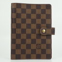 LOUIS VUITTON ルイヴィトン R20240 アジェンダMM ダミエ・エベヌキャンバス ブラウン 茶 手帳カバー ケース ダイアリー ビジネス ブラン...