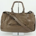JIL SANDER ジルサンダー 2WAYバッグ ブラウン系 レザー 肩掛け ショルダーバッグ ワンショルダーバッグ レディース 【中古】